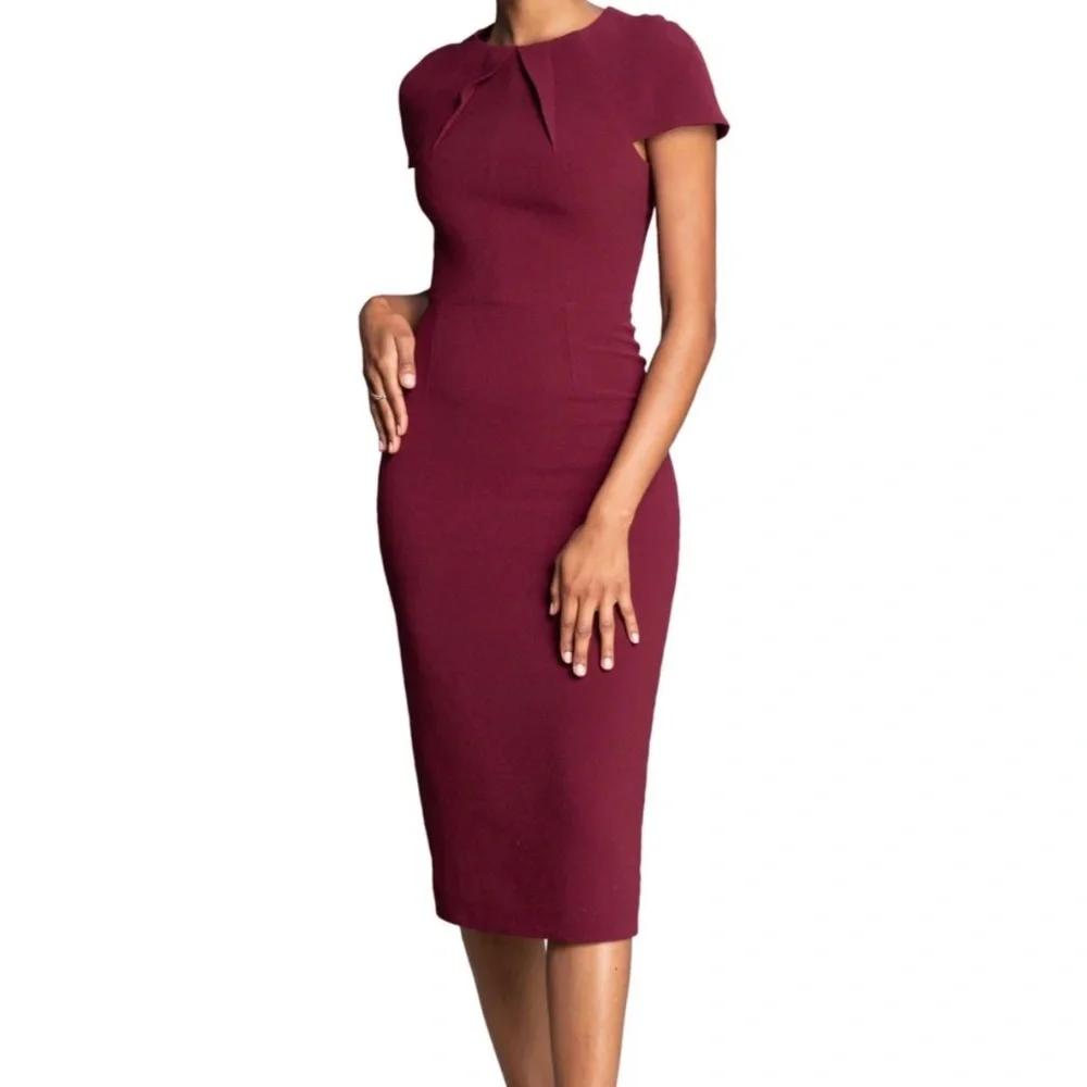 bodycon midi red dress Plus Size Ruched Color:S adhesive bra 14 (XL) 953 - Monk Strap